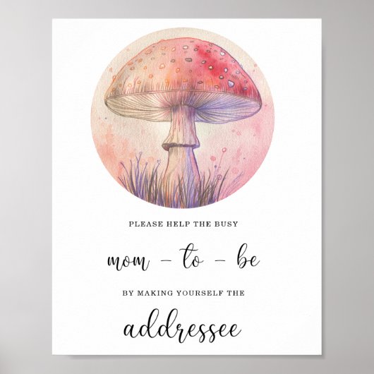 Poster Aide d'automne pour les parents occupés Adresse d' (Devant)