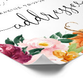 Poster Aide d'automne pour les parents occupés Adresse d' (Coin)