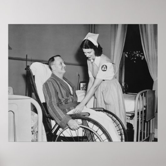 Poster Aide de l'infirmière de la Croix-Rouge : 1940 (Devant)