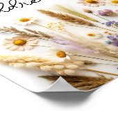 Poster Aide du fleur sauvage à l'adresse d'une mariée occ (Coin)