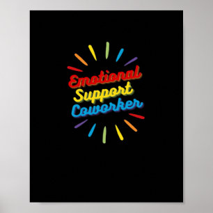 Poster Aide Émotionnelle Cadeaux De Cotravailleur Pour Le