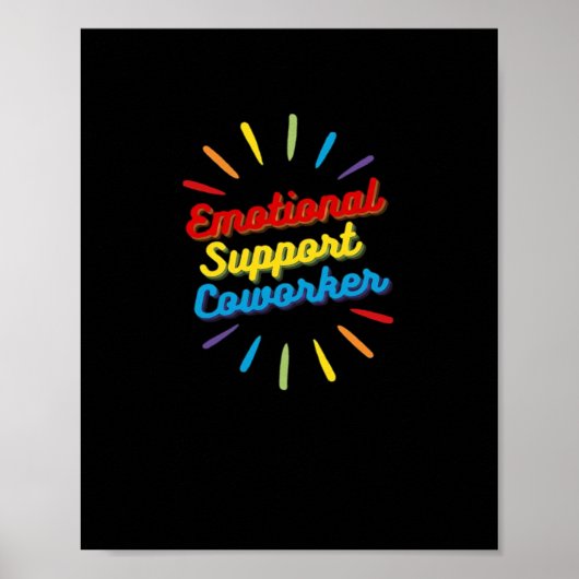 Poster Aide Émotionnelle Cadeaux De Cotravailleur Pour Le (Devant)