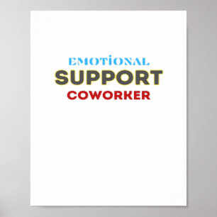 Poster Aide émotionnelle Coworker, Cadeau Coworker, Cowor