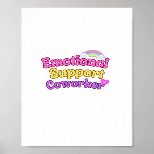 Poster Aide émotionnelle Coworker Chill (Devant)