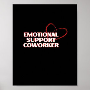 Poster Aide émotionnelle Coworker Classic - Bestie de tra