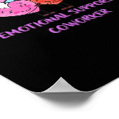 Poster Aide émotionnelle Coworker Classic Cute (Coin)
