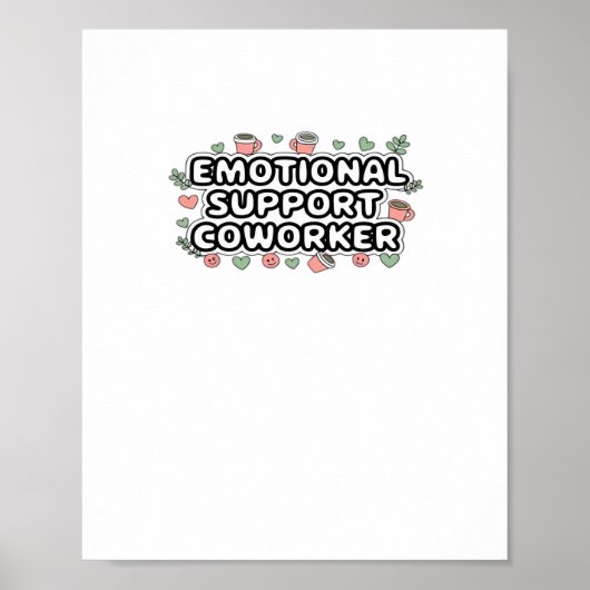 Poster Aide émotionnelle Coworker Classic V2 Classic (Devant)