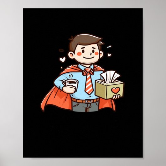 Poster Aide émotionnelle Coworker classique Mème Viral (Devant)
