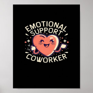 Poster Aide émotionnelle Coworker drôle Sloth et devis
