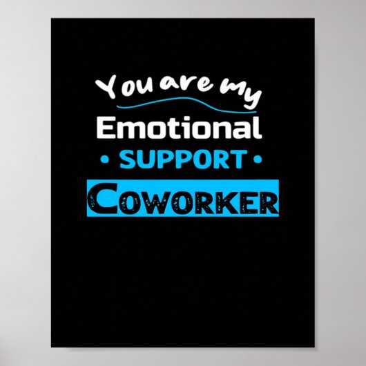 Poster Aide émotionnelle Coworker Funny Sloth (Devant)