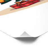 Poster Aide pour sapin de Noël de Labrador (Coin)
