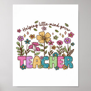 Poster Aider les petits esprits à faire pousser des fleur