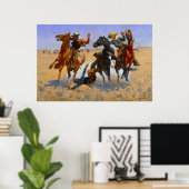 Poster Aider un camarade Frederic Remington 1890 (Bureau à domicile)