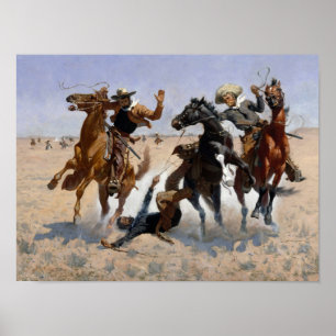 Poster Aider un camarade Remington Fine Art