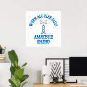 Poster Aides radio amateur (Bureau à domicile)