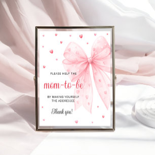 Poster Aidez la maman à s'adresser à une enveloppe