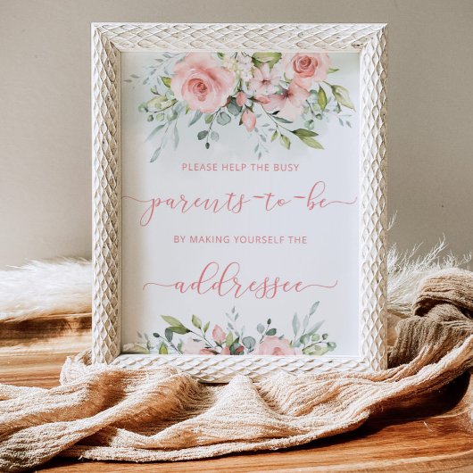 Poster Aidez les parents occupés à adresser une enveloppe