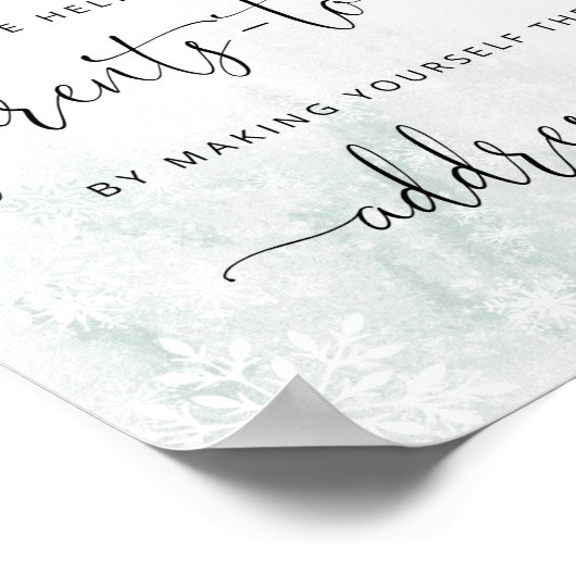 Poster Aidez les parents occupés à traiter une enveloppe (Coin)