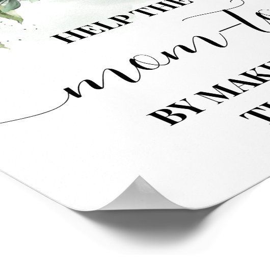 Poster Aidez Maman à s'adresser à Verdure Douche (Coin)