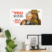 Poster Aidez mon garçon à gagner la guerre - Achetez une  (Bureau à domicile)