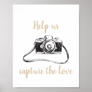 Poster Aidez-nous à capturer l'affiche du mariage d'amour