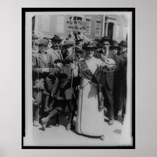 Poster Aidez-nous à gagner le suffrage féminin (Devant)