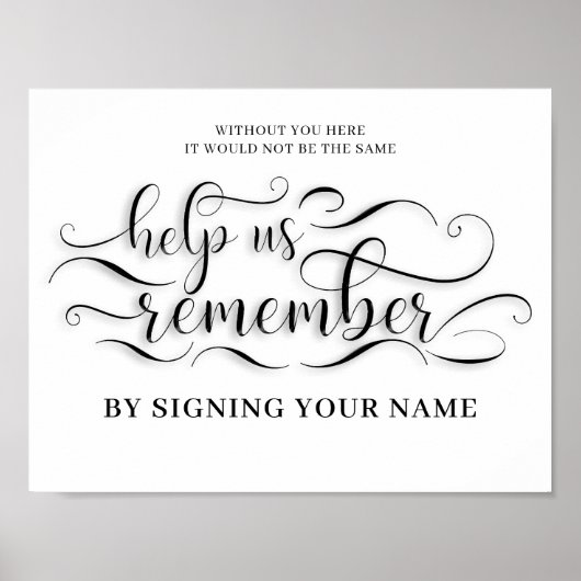 Poster Aidez-nous à nous souvenir du signe Mariage (Devant)