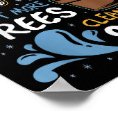 Poster Aidez plus d'abeilles Plante Plus d'arbres Mer pro (Coin)