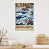 Poster Aidez votre pays - Inscrivez-vous dans la Marine ( (Cuisine)