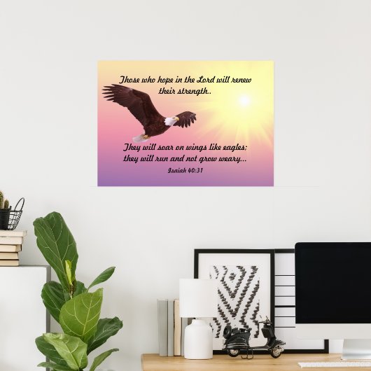 Poster Aigle (Bureau à domicile)