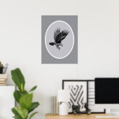 Poster Aigle à la lumière (Bureau à domicile)