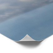 Poster Aigle à tête blanche au-dessus des monts à neige (Coin)