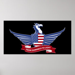 Poster aigle américain
