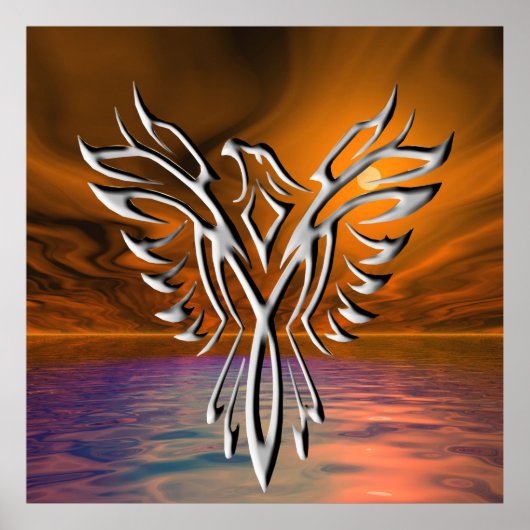 Poster Aigle argenté (Devant)