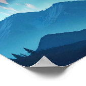 Poster Aigle Bald Double exposition Nature animale Wilder (Coin)