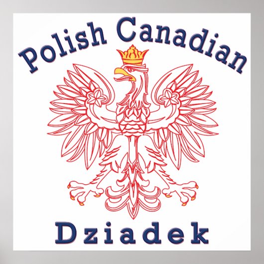 Poster Aigle canadien polonais Dziadek (Devant)