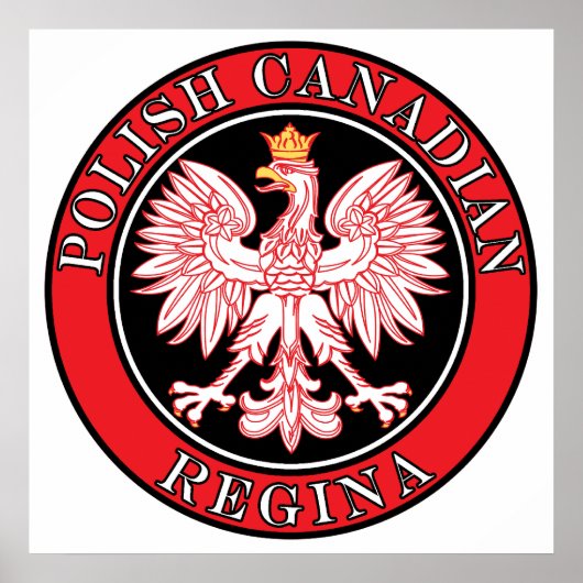 Poster Aigle canadienne polonaise de Regina (Devant)
