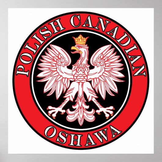 Poster Aigle canadienne polonaise d'Oshawa (Devant)