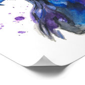 Poster Aigle coloré Art Aquarelle (Coin)