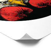 Poster Aigle Dans Les Gants De Boxe Pour Une Déclaration  (Coin)