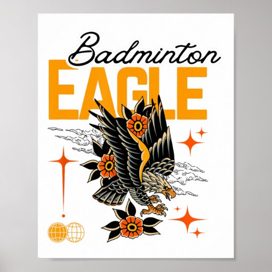 Poster Aigle de Badminton (Devant)
