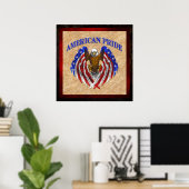 Poster Aigle de la fierté américaine (Bureau à domicile)