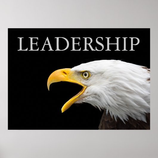 Poster Aigle de leadership motivationnel (Devant)