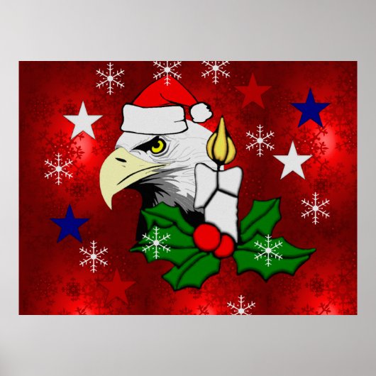 Poster Aigle de Noël (Devant)