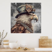 Poster Aigle de Steampunk (Cuisine)