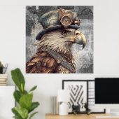 Poster Aigle de Steampunk (Bureau à domicile)