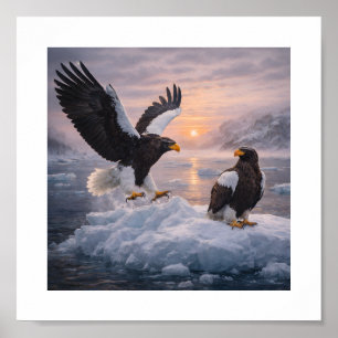 Poster Aigle de Steller (Haliaeetus pelagicus) –