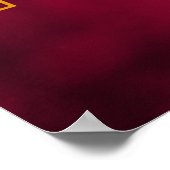 Poster Aigle d'or romain sur rouge (Coin)