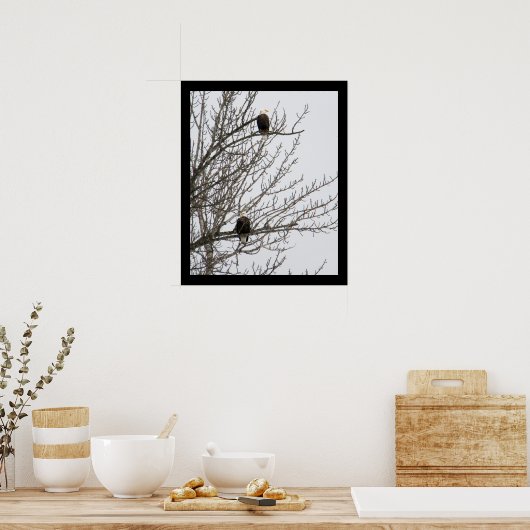 Poster Aigle double (Cuisine)