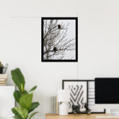 Poster Aigle double (Bureau à domicile)